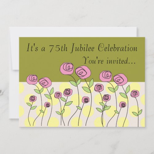 Nuns 75th Jubilee Celebration Invitations