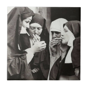 Nuns ceramic tile