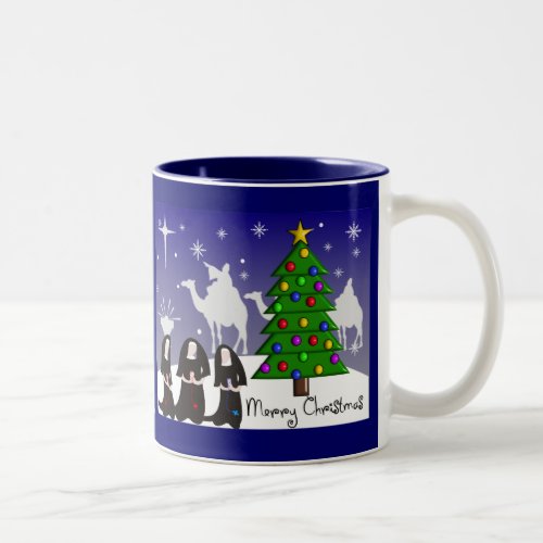 Nuns Christmas Cards Merry Christmas Two_Tone Coffee Mug