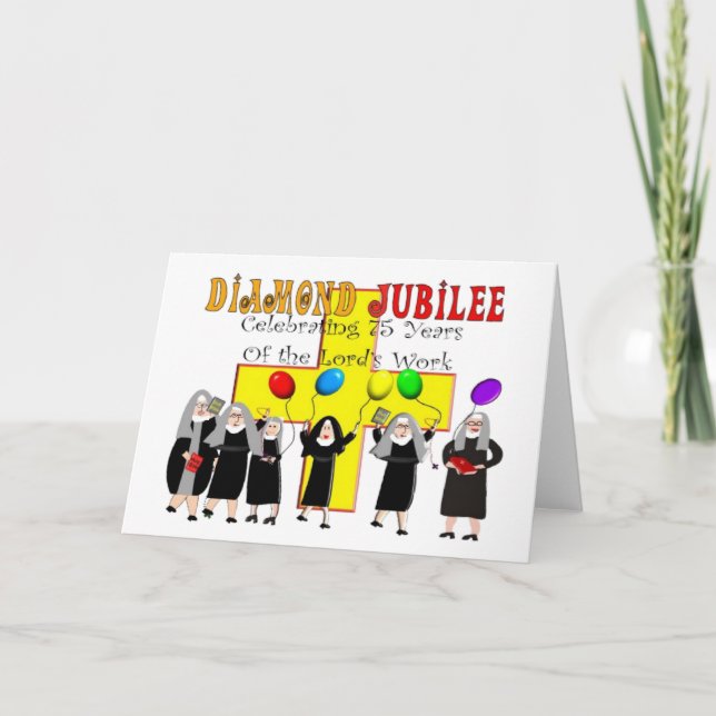 Nuns Diamond Jubilee 75th Year of Service Card (Front)