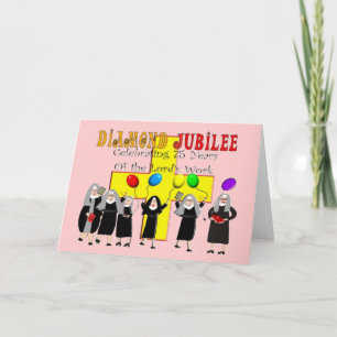 Nuns Diamond Jubilee 75th Year of Service Card