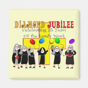 Nuns Diamond Jubilee 75th Year of Service Magnet