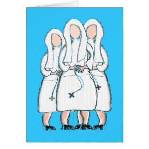 Nuns Gifts "Three Cloistered Sisters" Design Cards