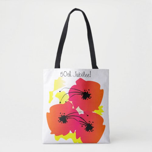 Nuns Golden 50th Jubilee Tote Bag Big Flowers