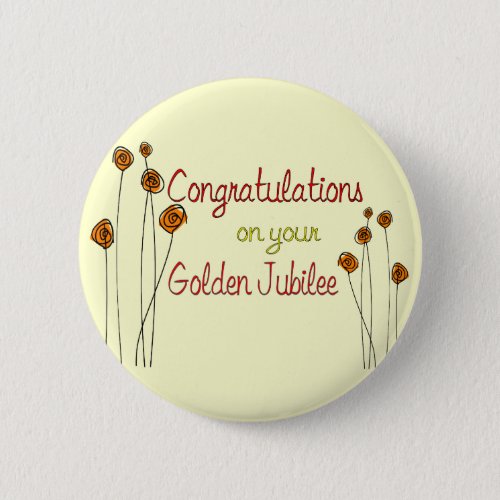 Nuns Golden Jubilee 50th Anniversary Gifts Pinback Button