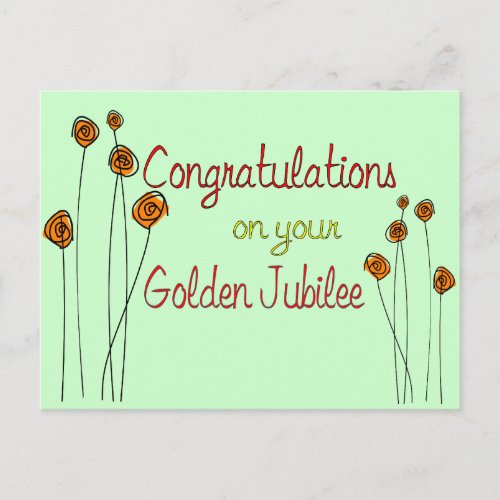 Nuns Golden Jubilee 50th Anniversary Gifts Postcard