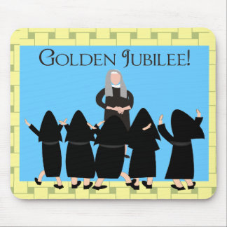 Nuns "Golden Jubilee" Cards & Tote Bags Mouse Pad