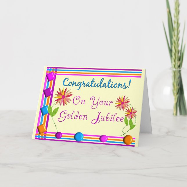 Nuns Golden Jubilee Gifts Card (Front)