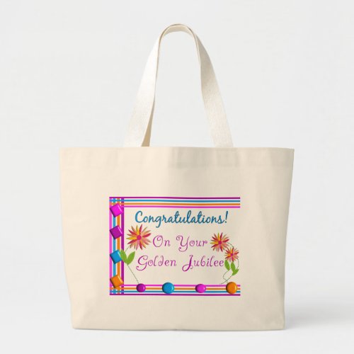 Nuns Golden Jubilee Gifts Large Tote Bag