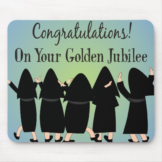 Nuns Golden Jubilee Gifts Mouse Pad (Front)