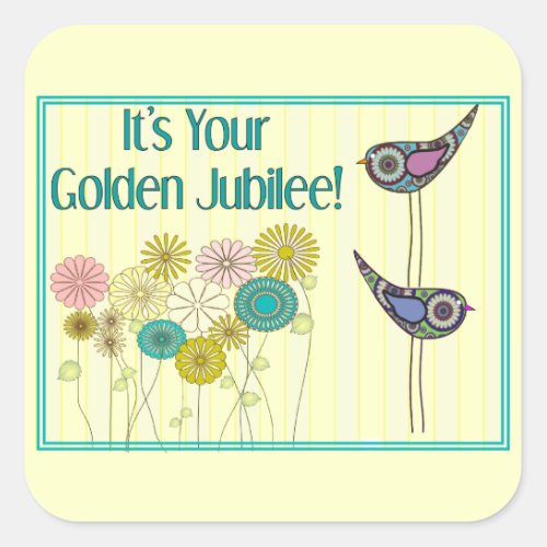 Nuns Golden Jubilee Gifts Square Sticker