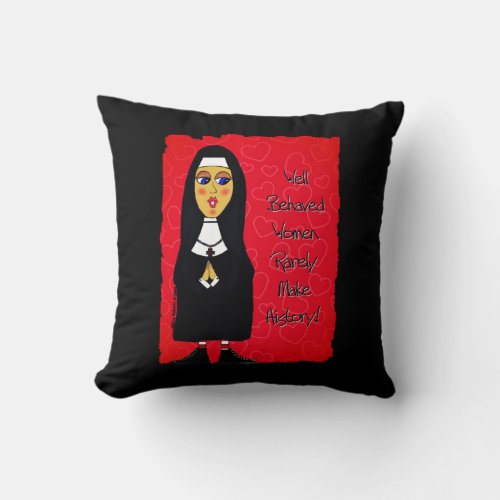 Nuns Having Fun Pillow Catholic Gift Throw Pillow