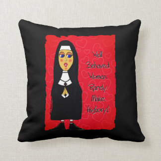 Nuns Having Fun Pillow, Catholic Gift Throw Pillow