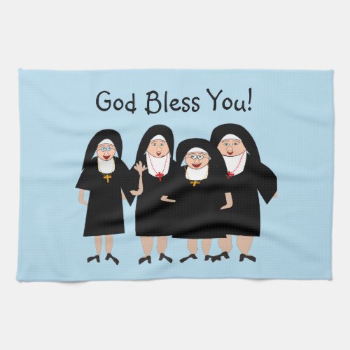 Nuns in Habits Kitchen Towel