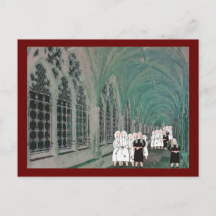 Nuns in the Westminster Abbey Cloister Postcard
