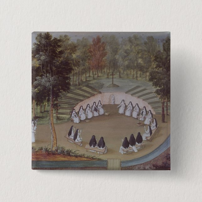 Nuns Meeting in Solitude Button (Front)