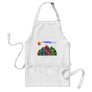 "Nuns of the Village" Catholic Nun Art Gifts Adult Apron