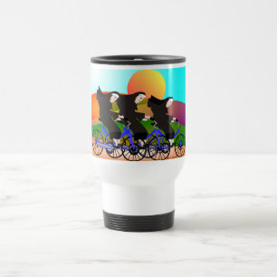 Nuns on Bicycles Art Gifts Travel Mug