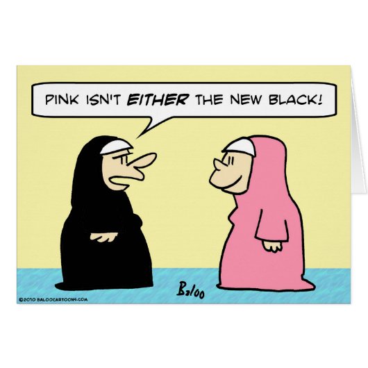 nuns pink new black cards (Front Horizontal)