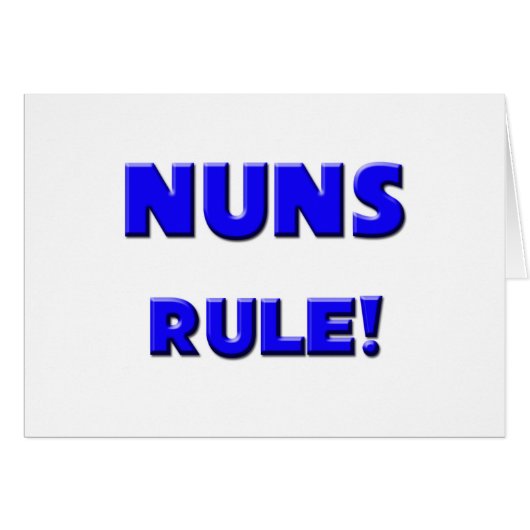 Nuns Rule! Cards (Front Horizontal)