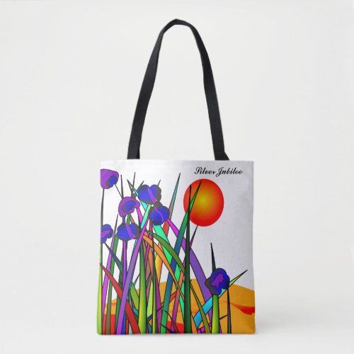 Nuns Silver 25th Jubilee Artsy Floral Tote Bag 2