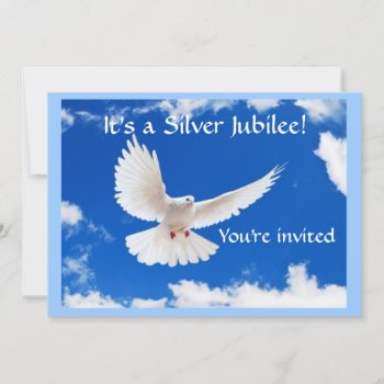 Nuns Silver 25th Jubilee Invitations by ProfessionalDesigns at Zazzle