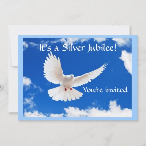 Nuns Silver 25th Jubilee Invitations