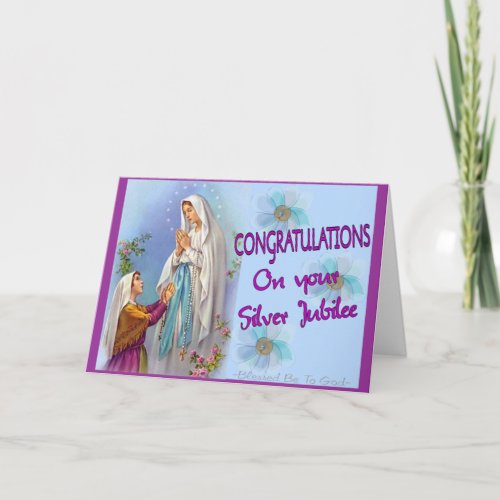 Nuns Silver Jubilee Gifts and Cards