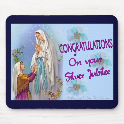 Nuns Silver Jubilee Gifts and Cards Mouse Pad