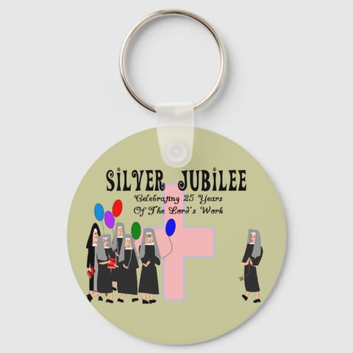 Nuns Silver Jubilee Gifts Keychain