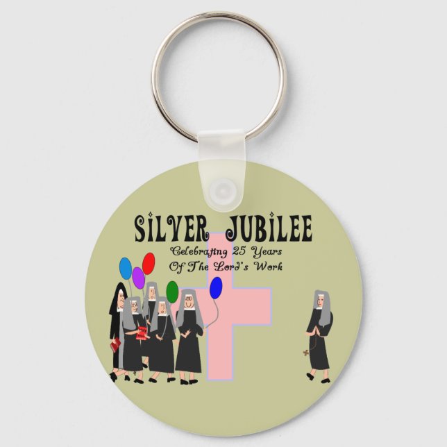 Nuns Silver Jubilee Gifts Keychain (Front)