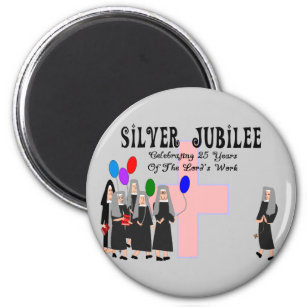 Nuns Silver Jubilee Gifts Magnet