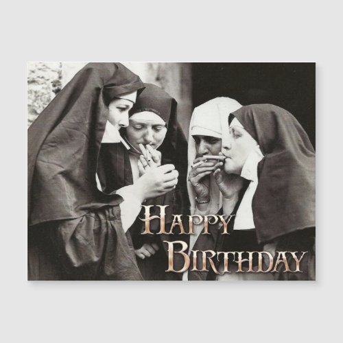 Nuns Smoking Vintage Photo