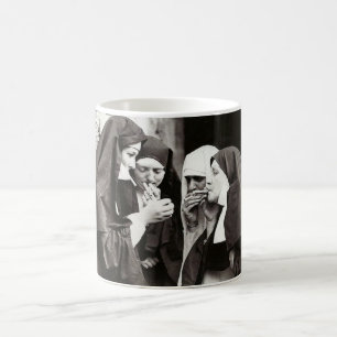 Nuns Smoking Vintage photo Coffee Mug
