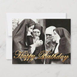 Nuns Smoking Vintage Photography