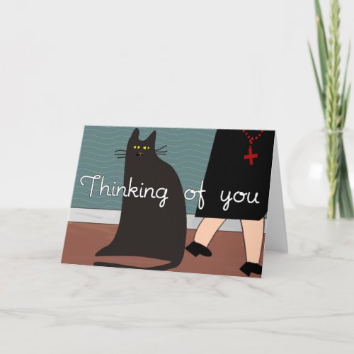 Nuns Thinking of You Cards  Gifts_Cat Design