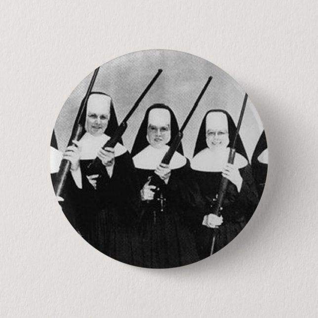 Nuns With Guns Pinback Button (Front)