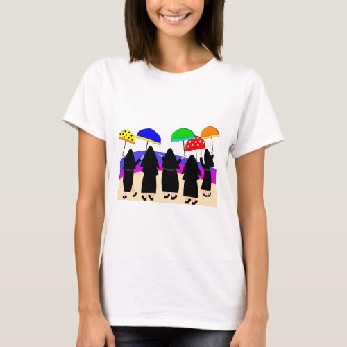 Nuns With Umbrellas Expecting Rain T_Shirt