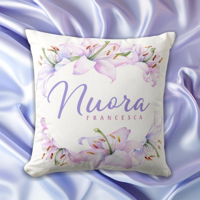 Nuora Personalized Italian Daughter-in-law Gift Throw Pillow (Creator Uploaded)