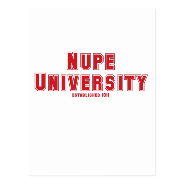 Nupe University Postcard