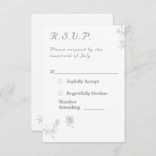 Nuptial Unity Catholic Wedding Response Card