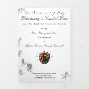 Nuptial Unity Latin MasTrifold Letter Fold Program