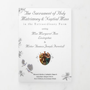Nuptial Unity Latin MasTrifold Letter Fold Program
