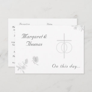 Nuptial Unity Traditional Catholic Wedding Enclosure Card