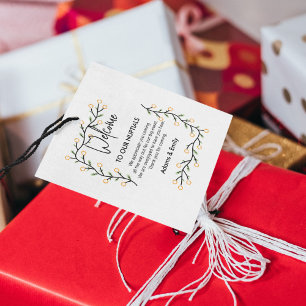 Nuptials Thanks Favor Tags