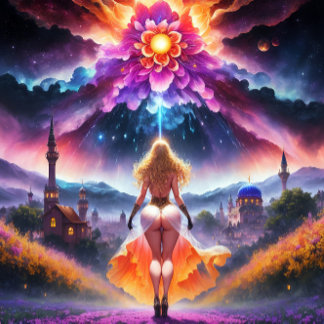 Nura - A Colorful Oasis: The Art of Self-Discovery Canvas Print