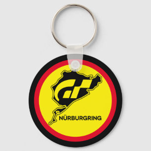 Nurburgring German Flag Germany Gran Turismo GT Keychain
