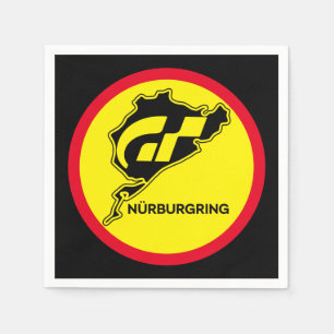 Nurburgring German Flag Germany Gran Turismo GT Napkins