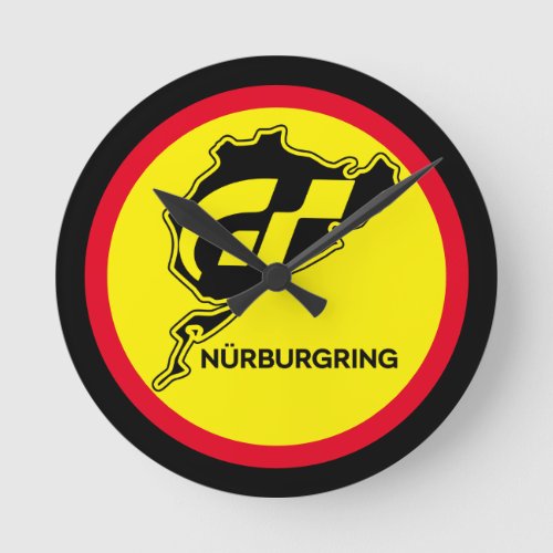 Nurburgring German Flag Germany Gran Turismo GT Round Clock