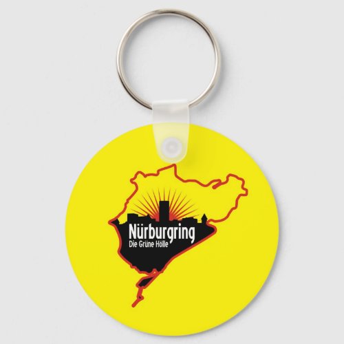 Nurburgring Nordschleife race track Germany Keychain